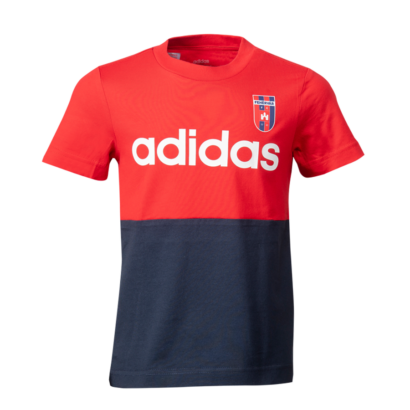 adidas póló, piros-kék, gyermek "MOL Fehérvár FC" címerrel