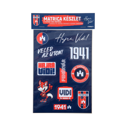 Matrica szett "MOL Fehérvár FC" címerrel