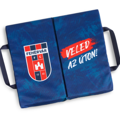 Ülőpárna, kék "MOL Fehérvár FC" címerrel