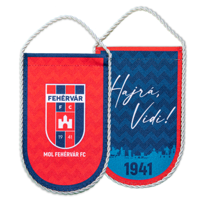 Autós zászló "Fehérvár FC" címerrel