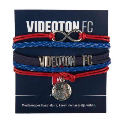 Karkötő, fonott, bőr "Videoton FC"
