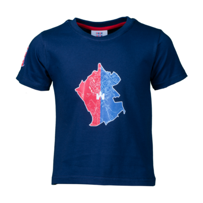 Kereknyakú póló, kék, gyermek "MOL Fehérvár FC" címerrel