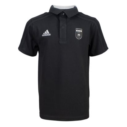 adidas gálapóló 2018/2019, galléros, fekete, gyermek