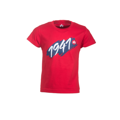 Kereknyakú póló, piros, gyermek “1941” felirattal