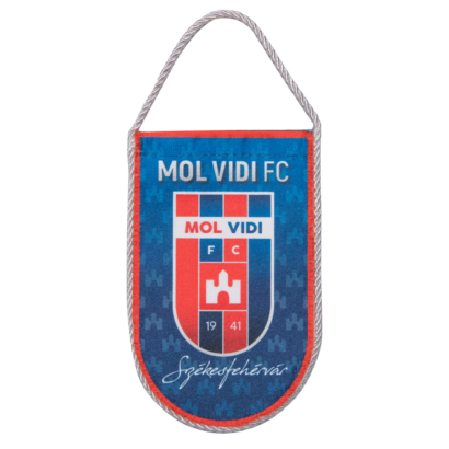 autós zászló, selyem "mol vidi fc" címerrel