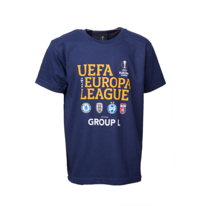 kereknyakú póló, kék, gyermek, “Group L"
