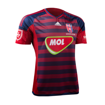 Adidas csapat mez, hazai, csíkos, felnőtt