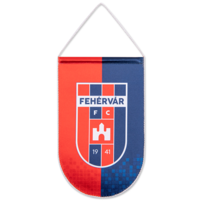 Asztali zászló, selyem "Fehérvár FC" címerrel